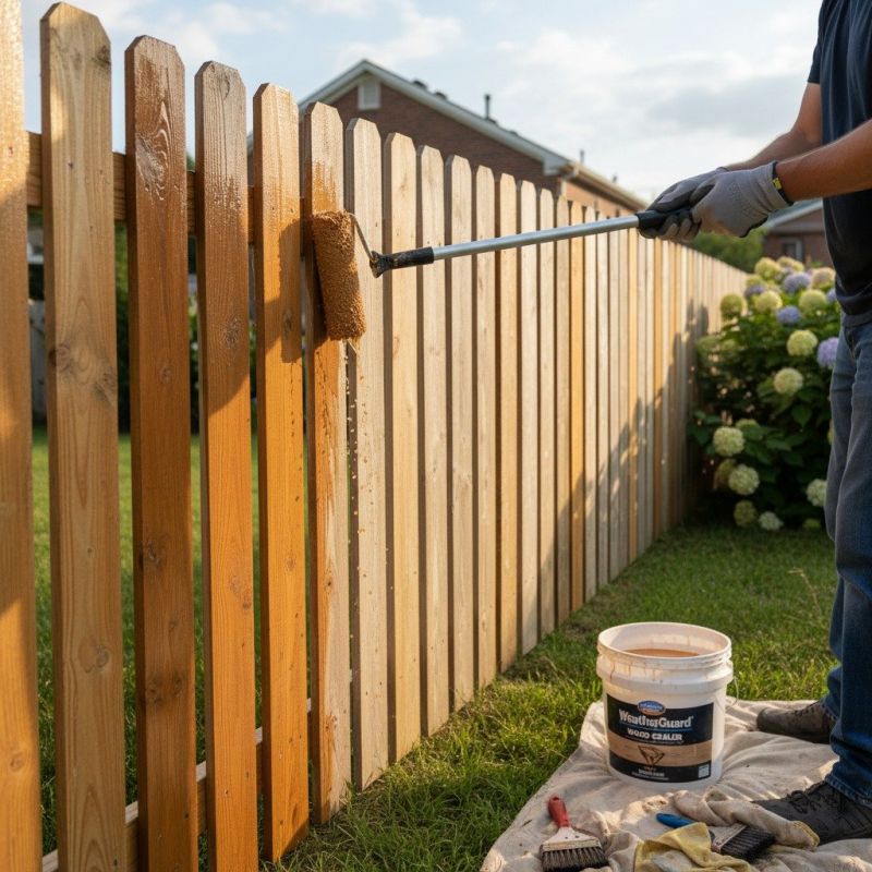 Cedar Fence Sealing in Kitsap County, WA