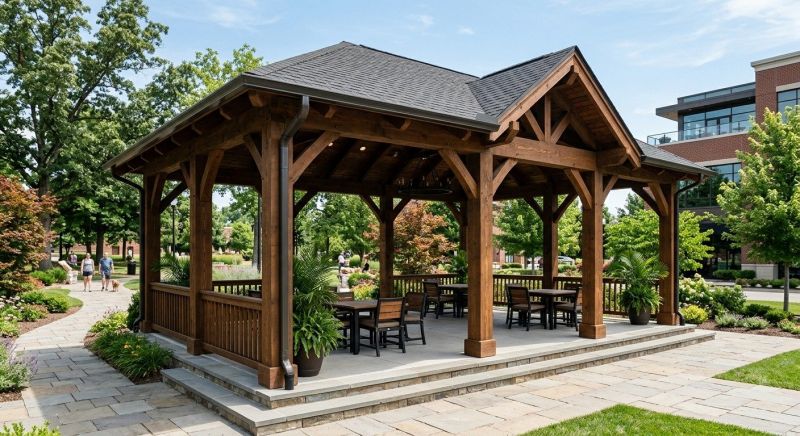 Commercial Gazebo Assembly in Alpharetta, GA