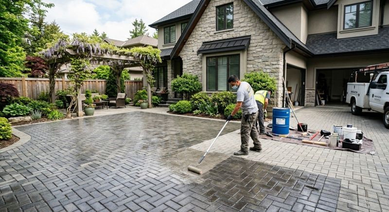 Paver Driveway Sealing in Kitsap County, WA
