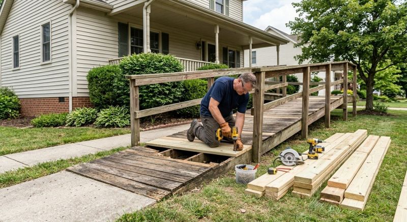 Wood Ramp Repair in Conroe, TX