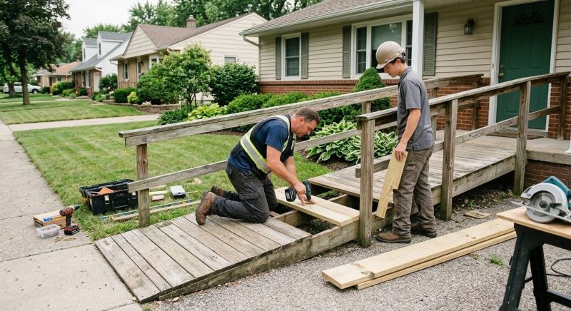 Wood Ramp Repair in Denver County, CO